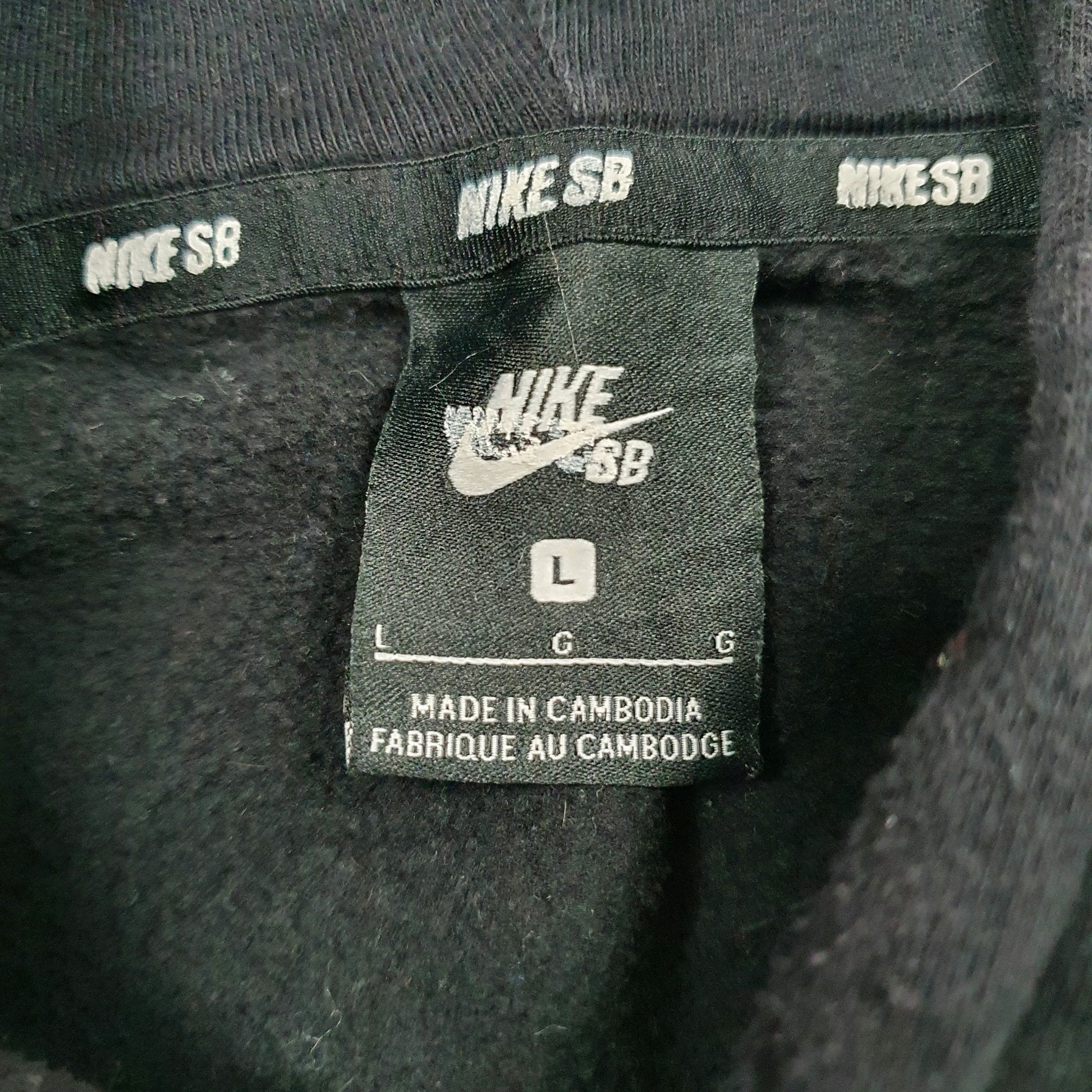 Mens Black Nike SB Hoodie Jumper