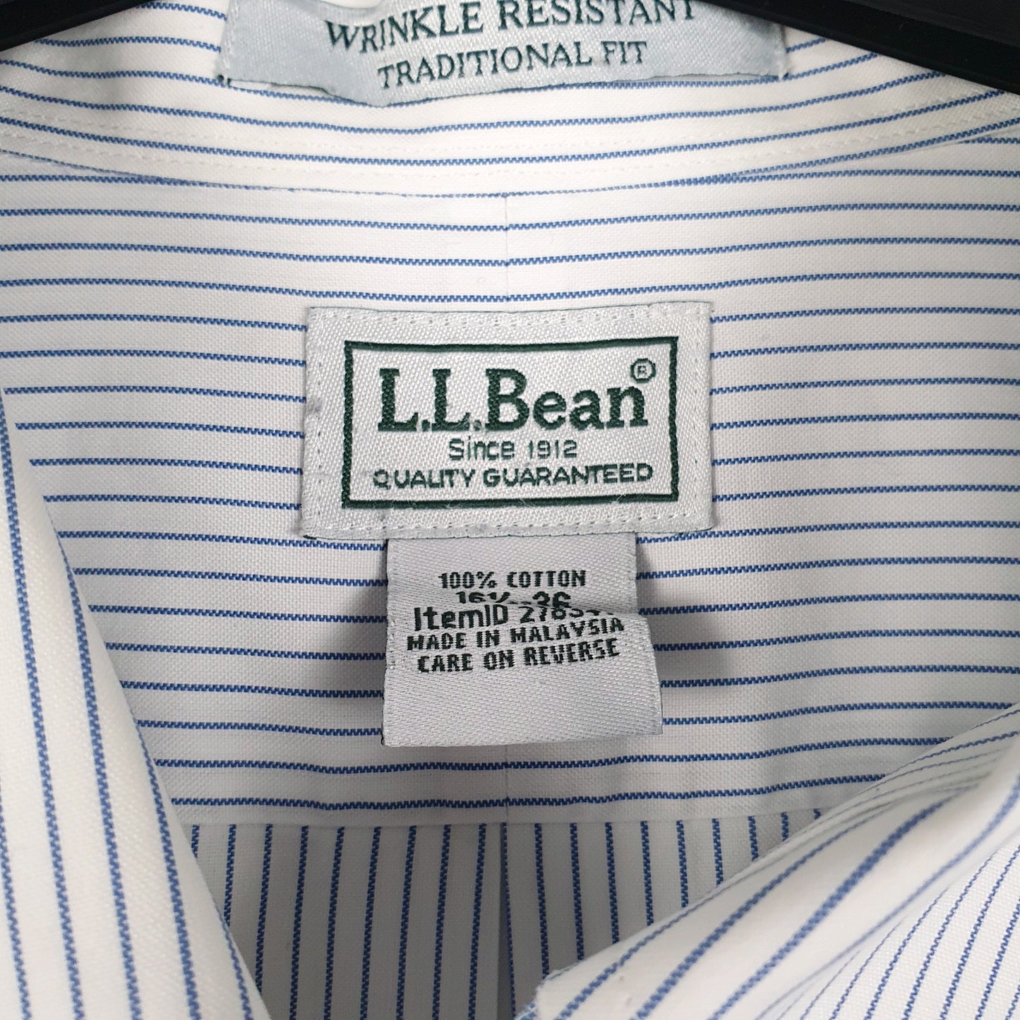 Mens White L.L.Bean   Shirt