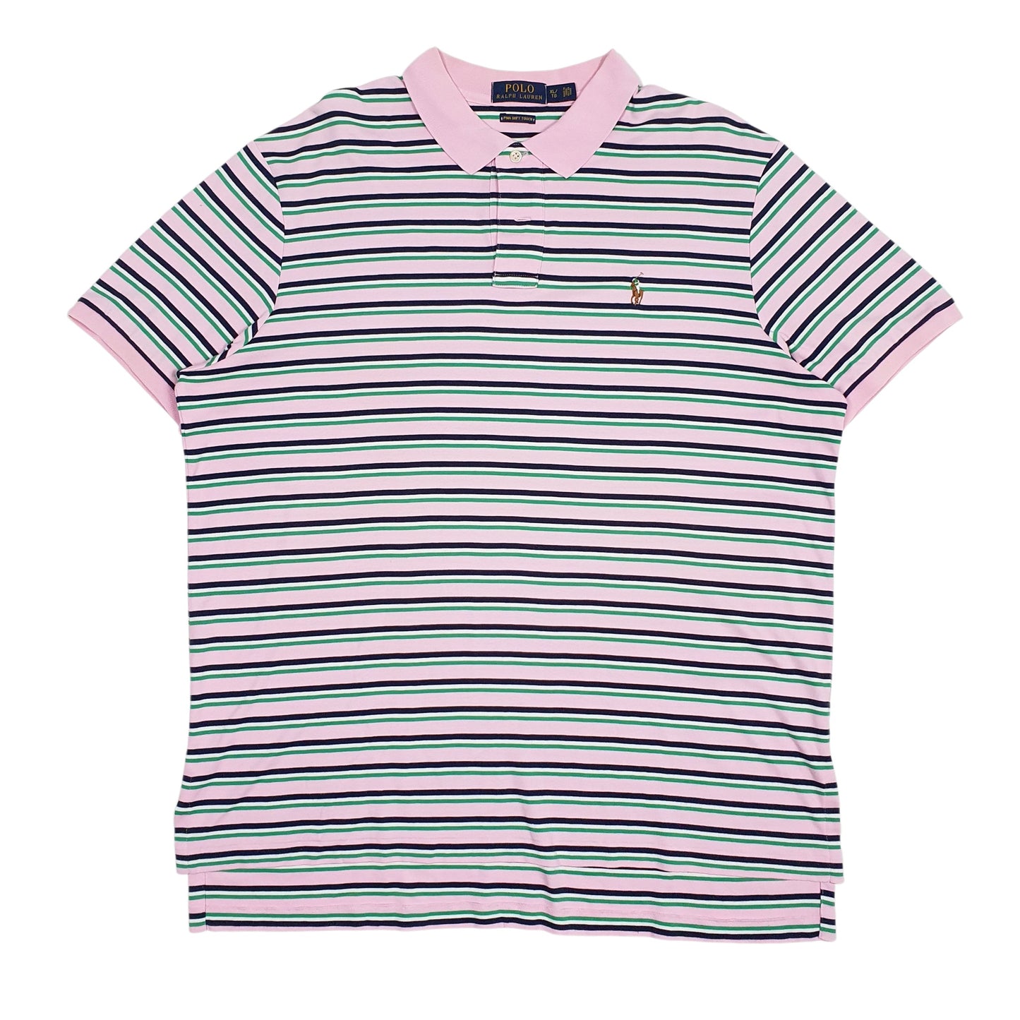 Mens Pink Polo Ralph Lauren Pima Soft Touch. Short Sleeve Polo Shirt