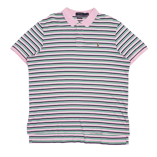 Mens Pink Polo Ralph Lauren Pima Soft Touch. Short Sleeve Polo Shirt
