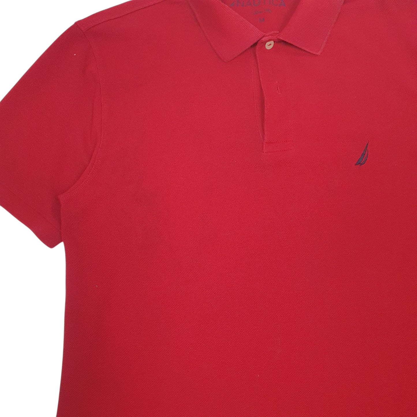 Mens Red Nautica Slim Fit  Polo Shirt