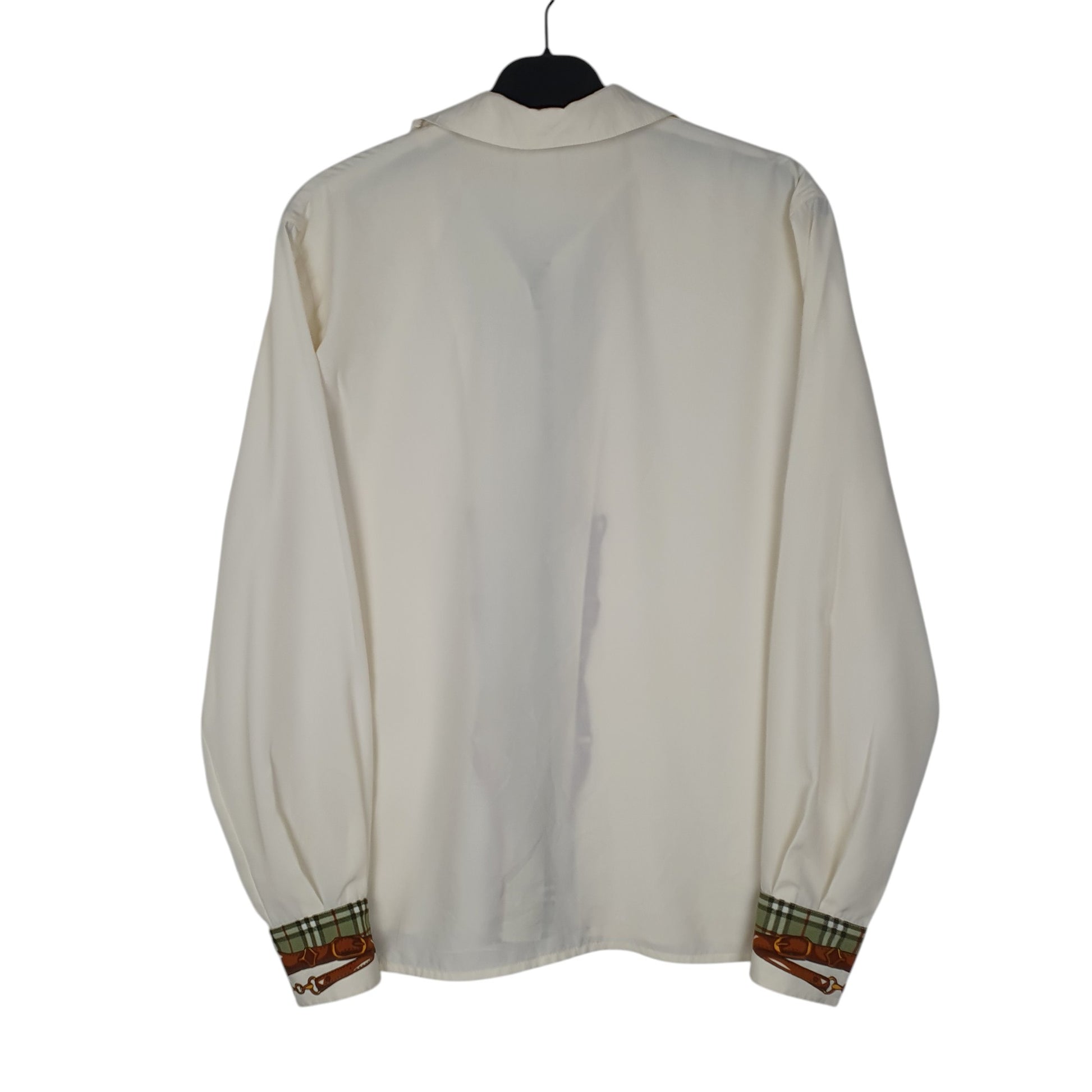Womens White Burberry Vintage 90s  Shirt