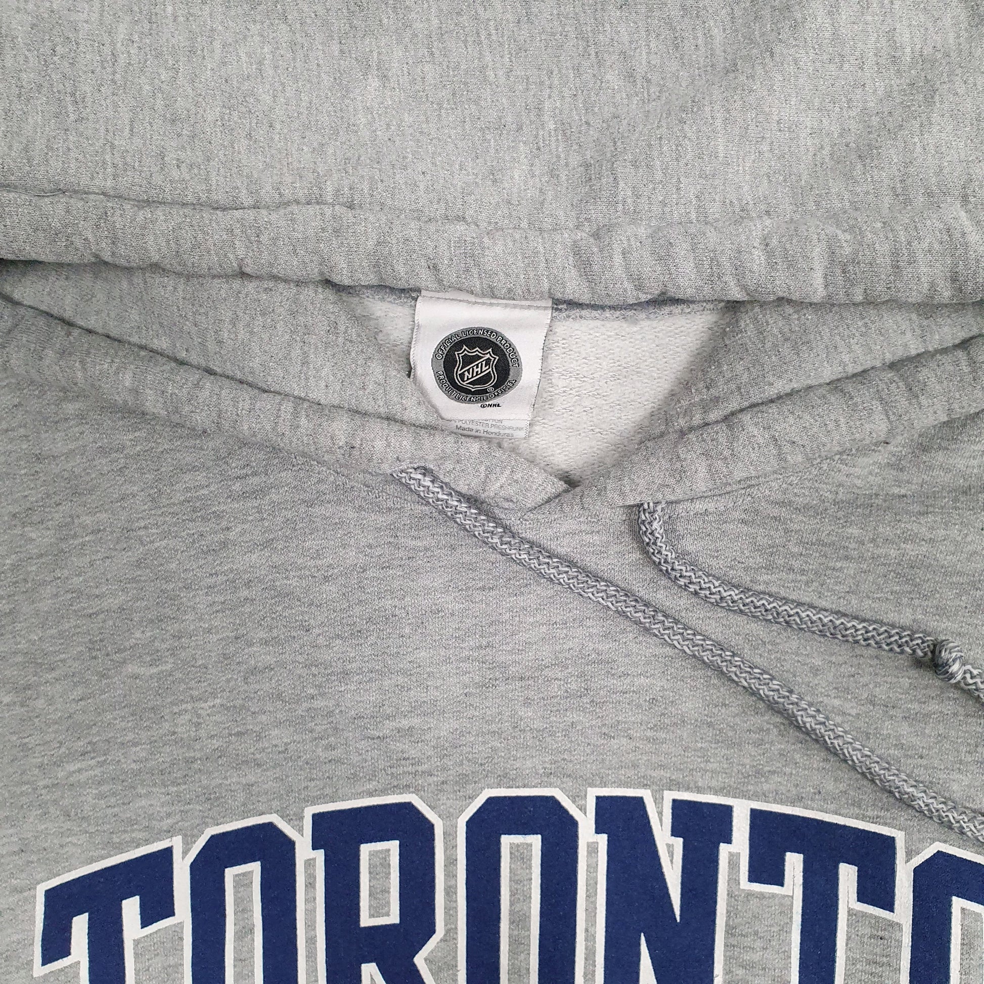 Mens Grey NHL Toronto Mapleleafs Hockey Hoodie Jumper