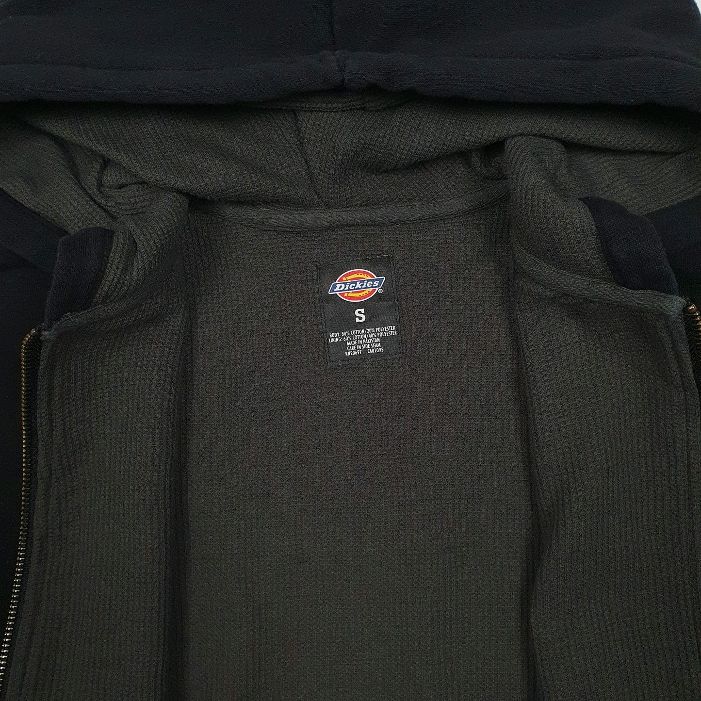 Mens Black Dickies Hoodie Full Zip Jumper