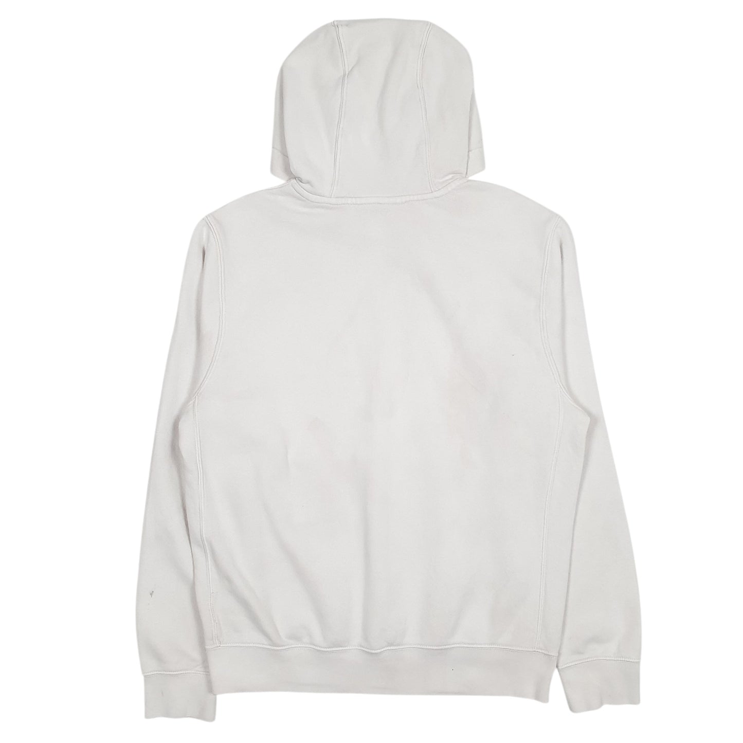 Mens White Nike Spellout Hoodie Jumper