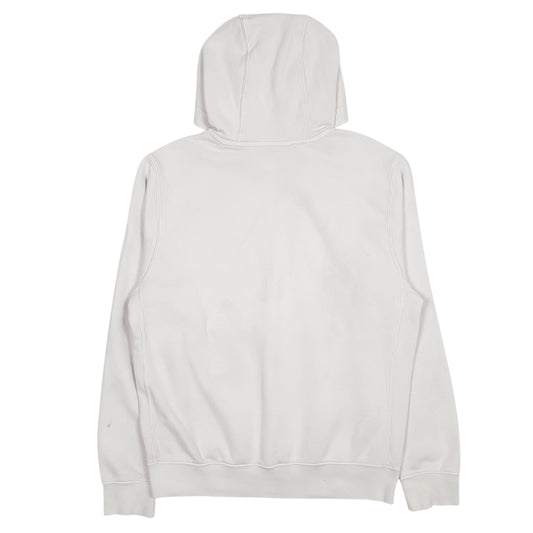 Mens White Nike Spellout Hoodie Jumper