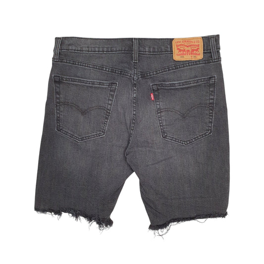 Mens Grey Levis 405 Cut Off  Shorts