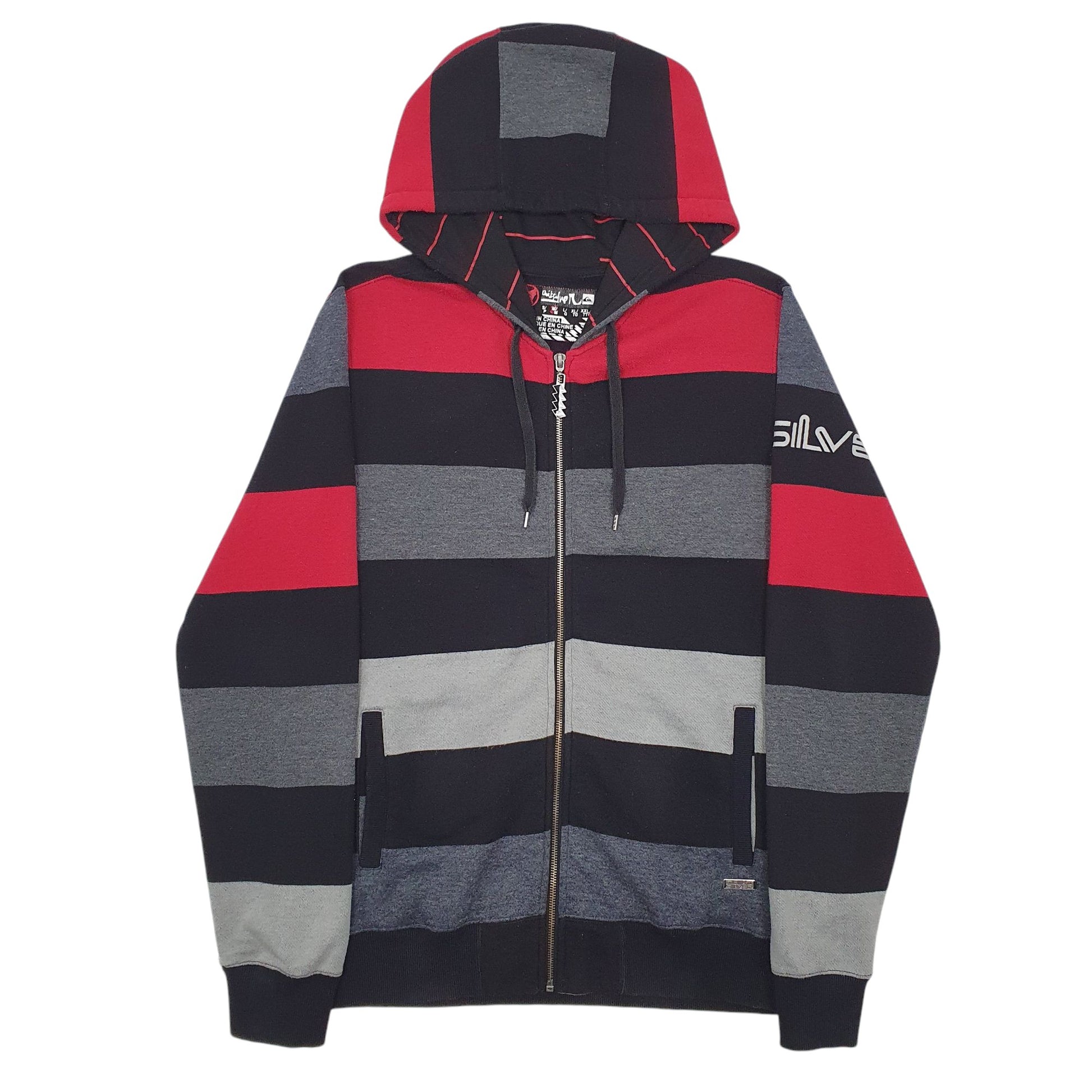 Mens Grey Quicksilver  Full Zip Jumper