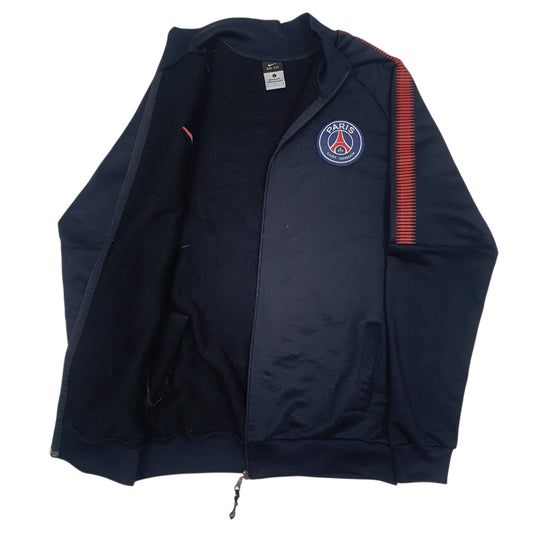 Mens Black Nike Dri-Fit PSG Full Zip Jumper