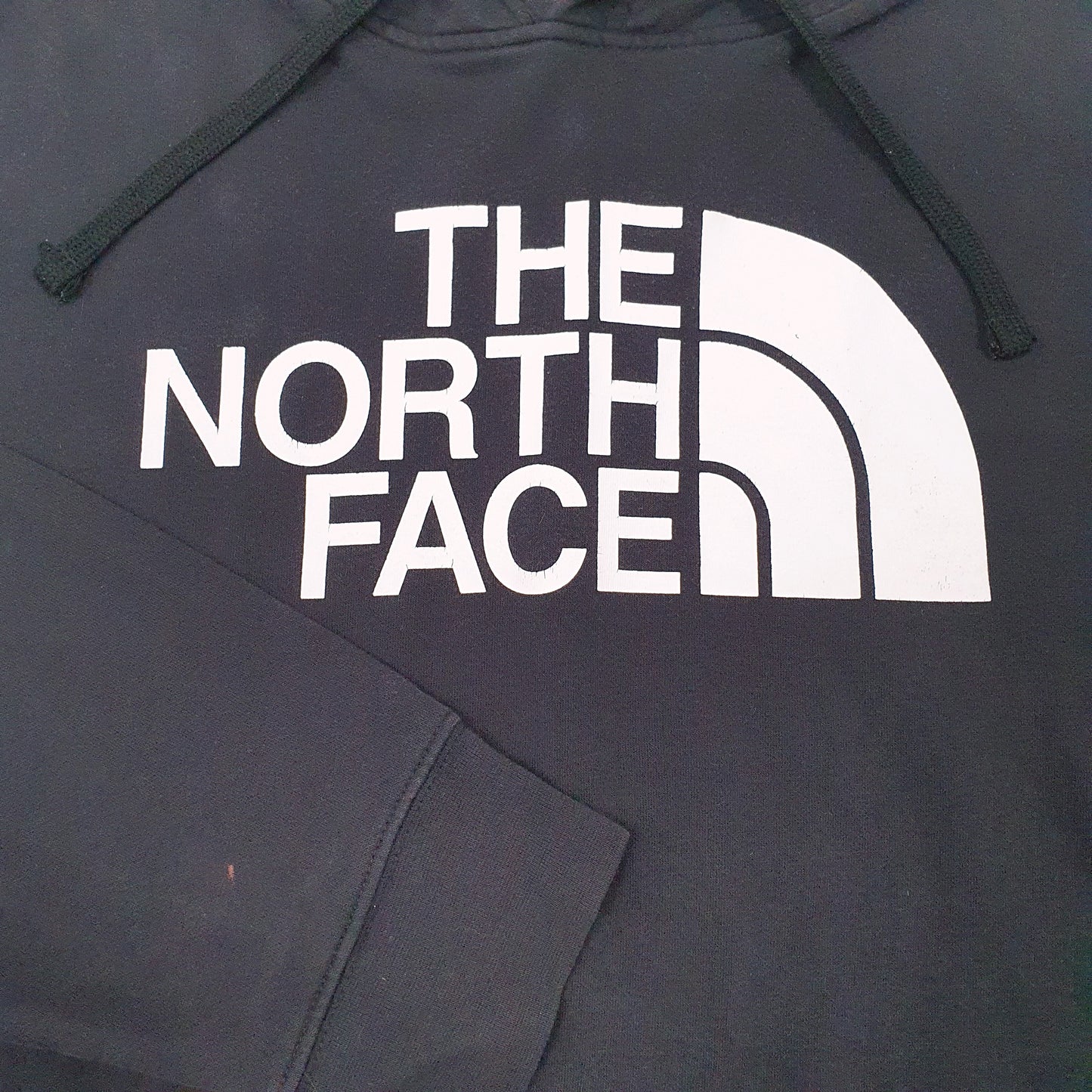 Mens Black The North Face Spellout Hoodie Jumper