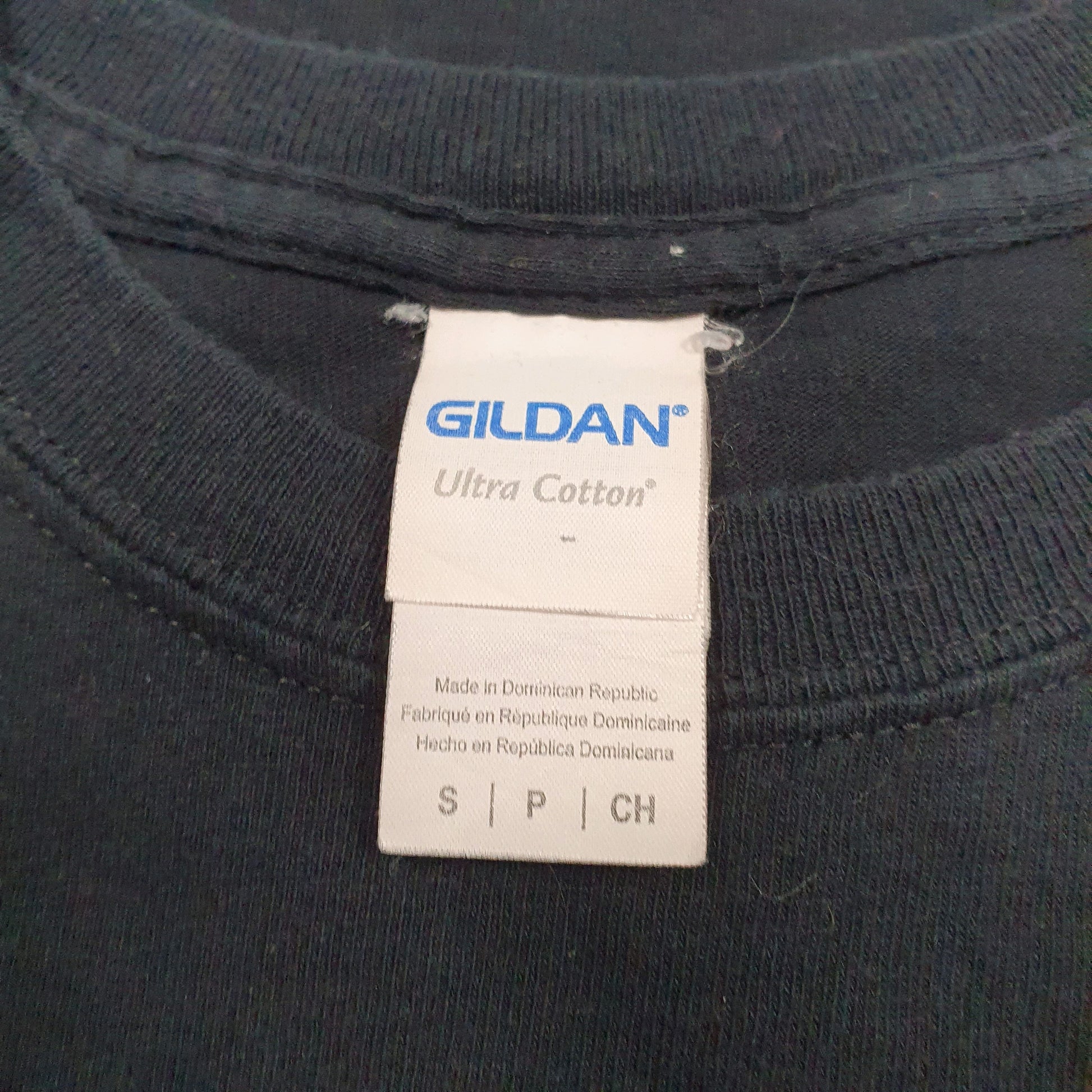 Mens Black Gildan   T Shirt