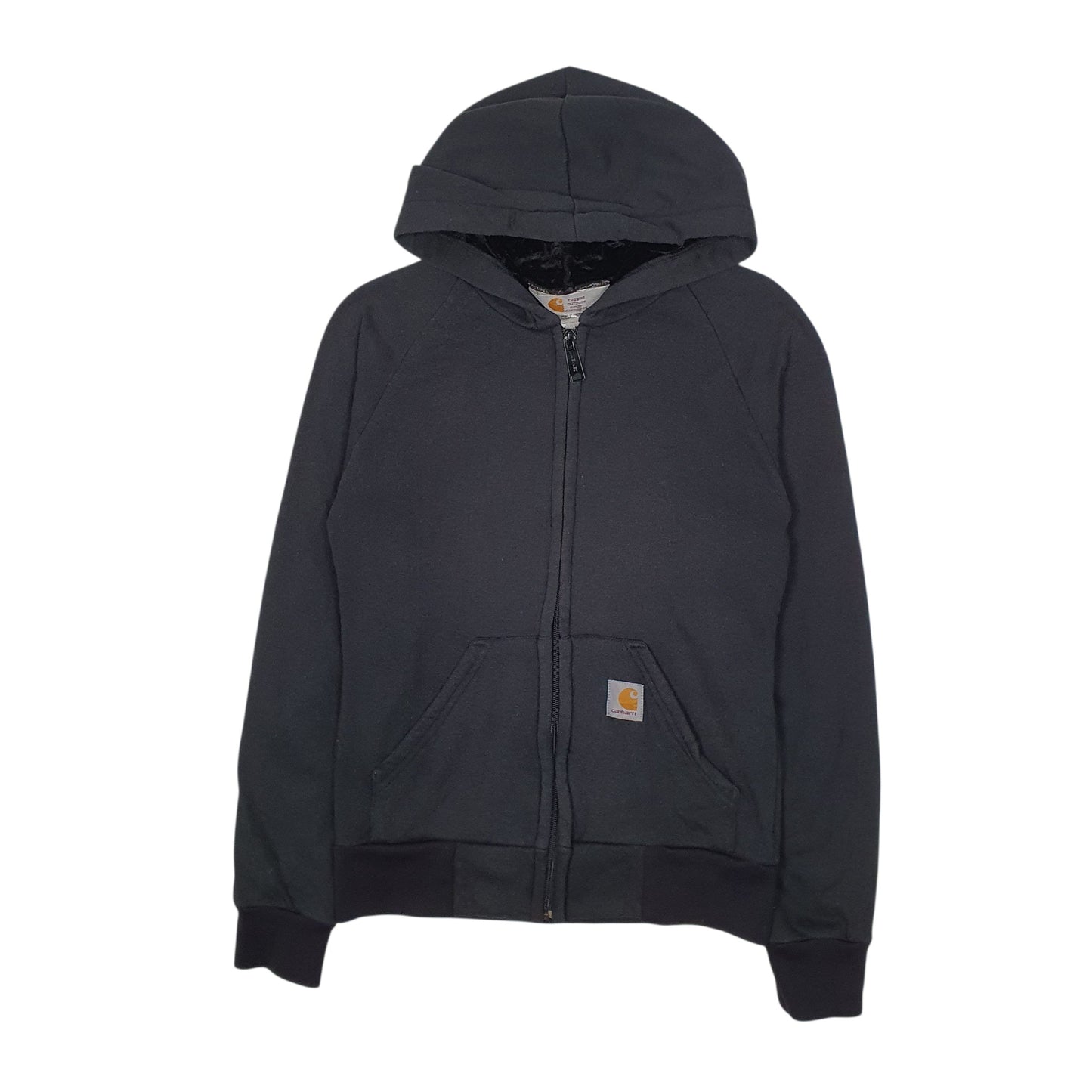 Womens Black Carhartt Hoodie Full Zip Jumper