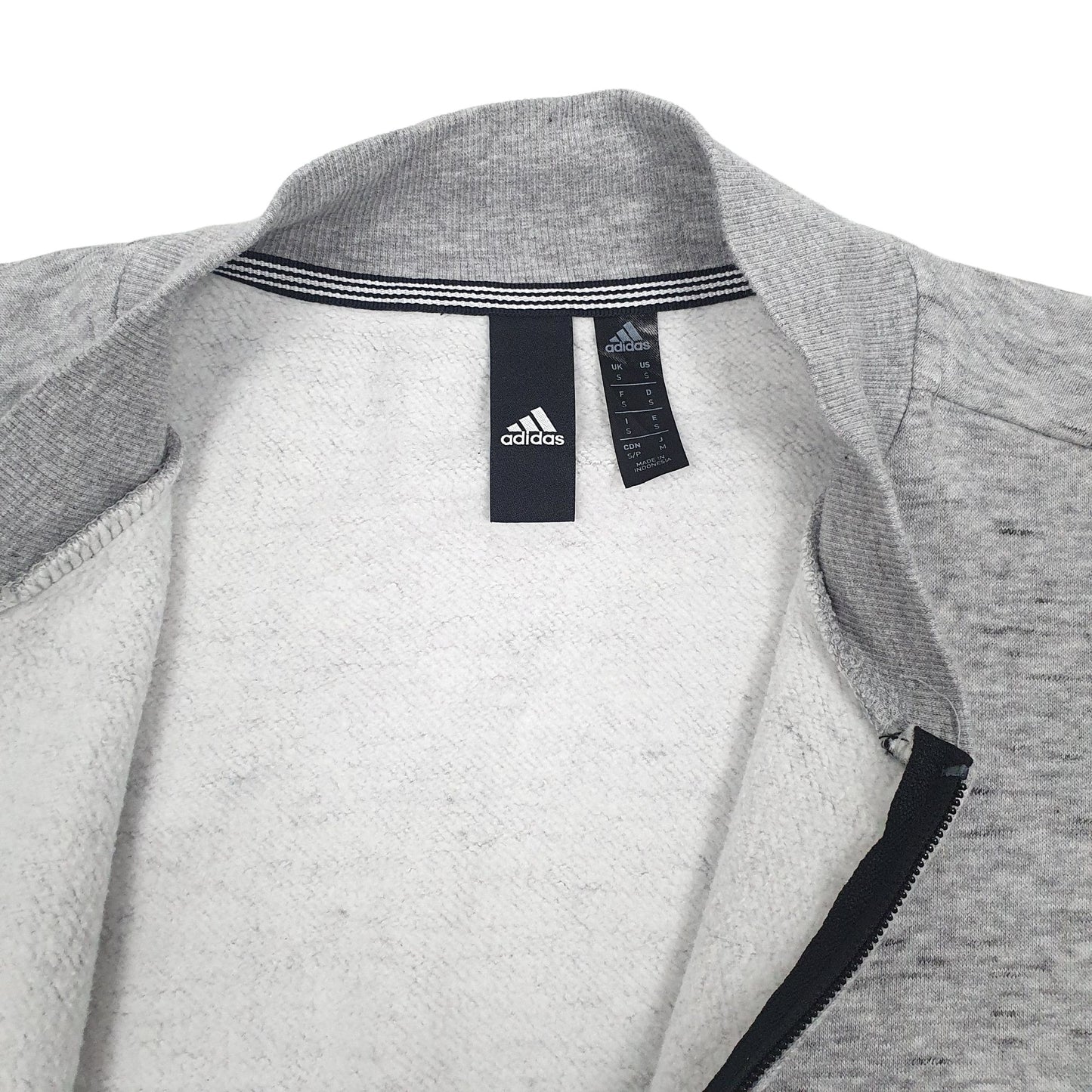 Mens Grey Adidas  Full Zip Jumper