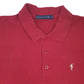 Mens Burgundy Polo Club   Polo Shirt