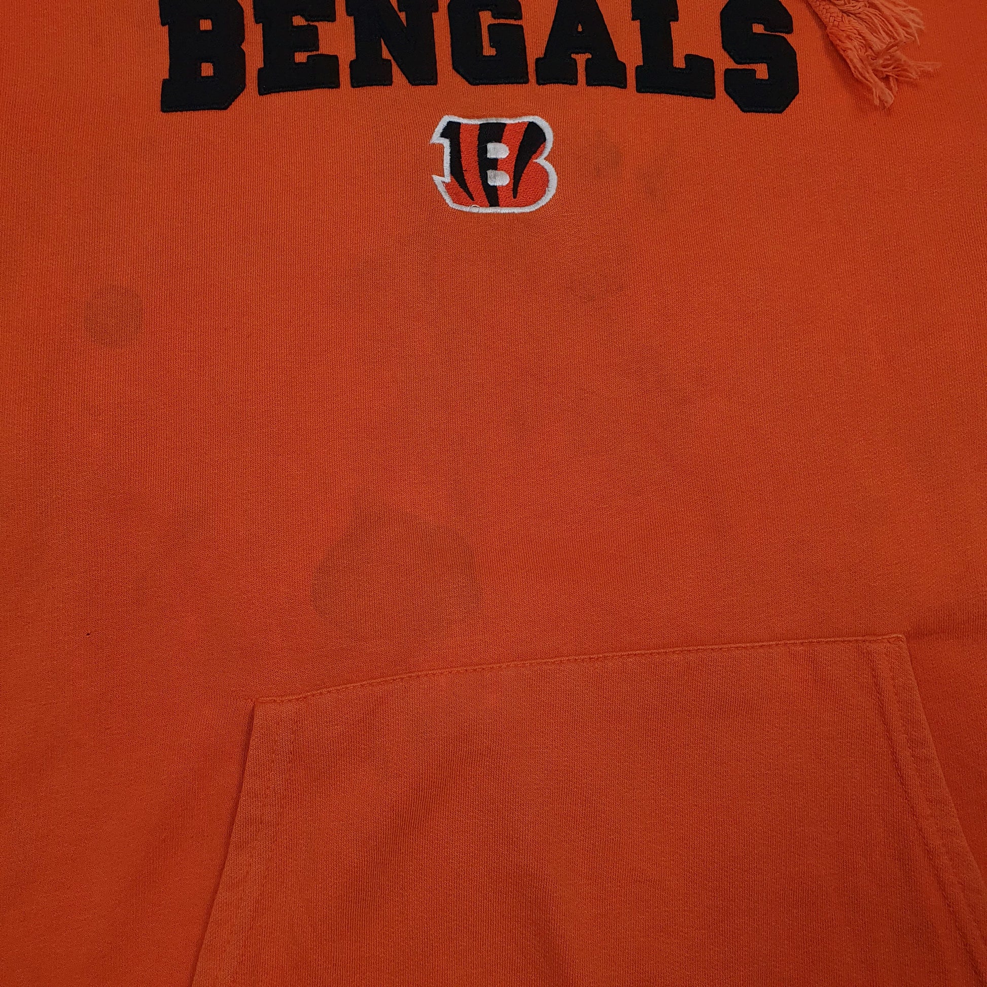 Mens Orange NFL Cincinnati Bengals Hoodie Jumper