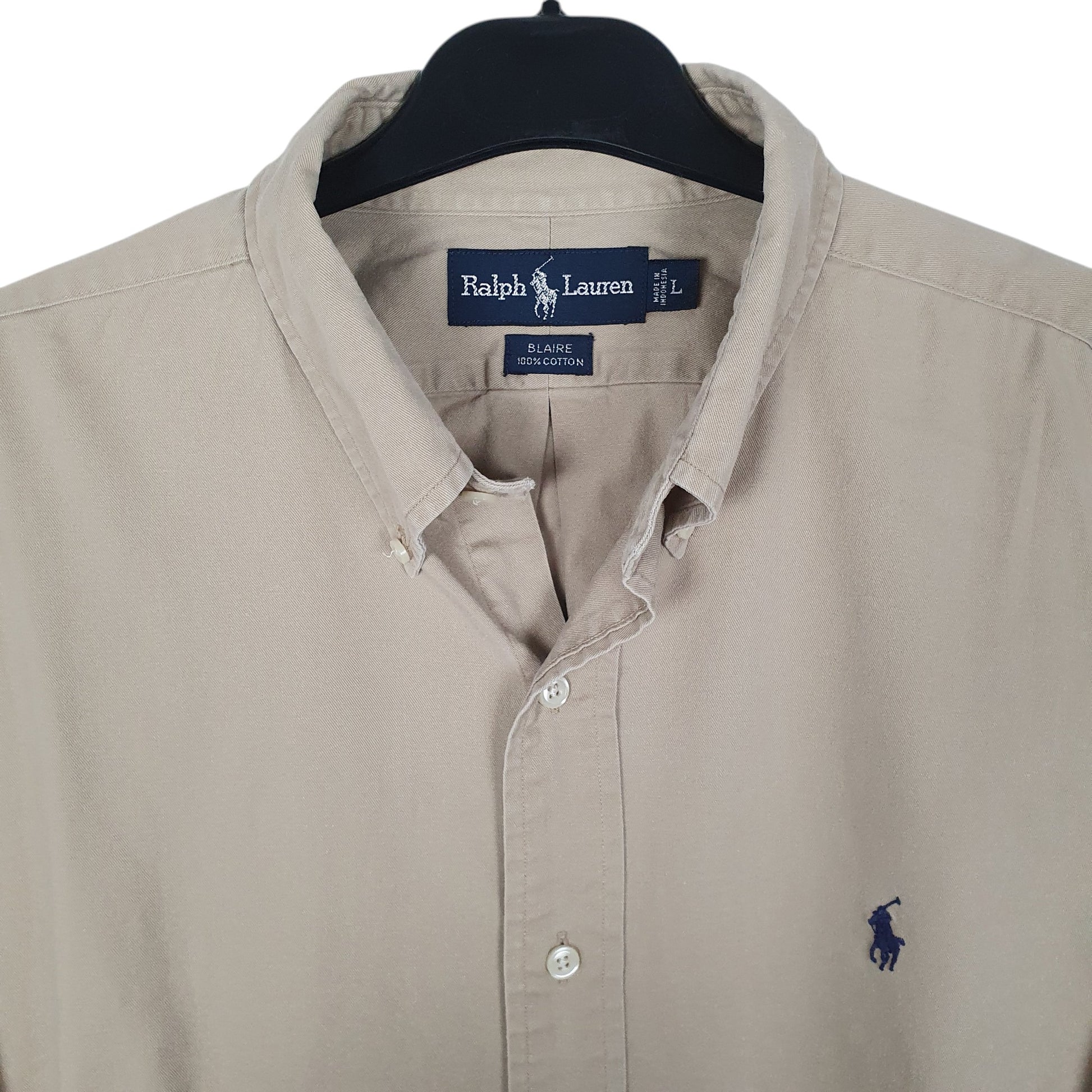 Mens Beige Ralph Lauren   Shirt