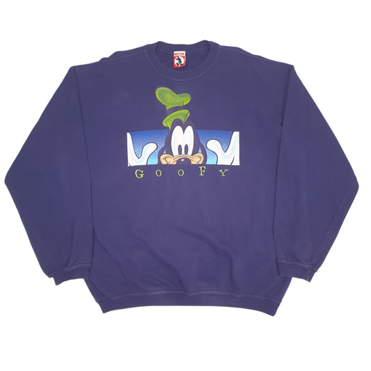Mens Navy Disney Vintage 90s Crewneck Jumper