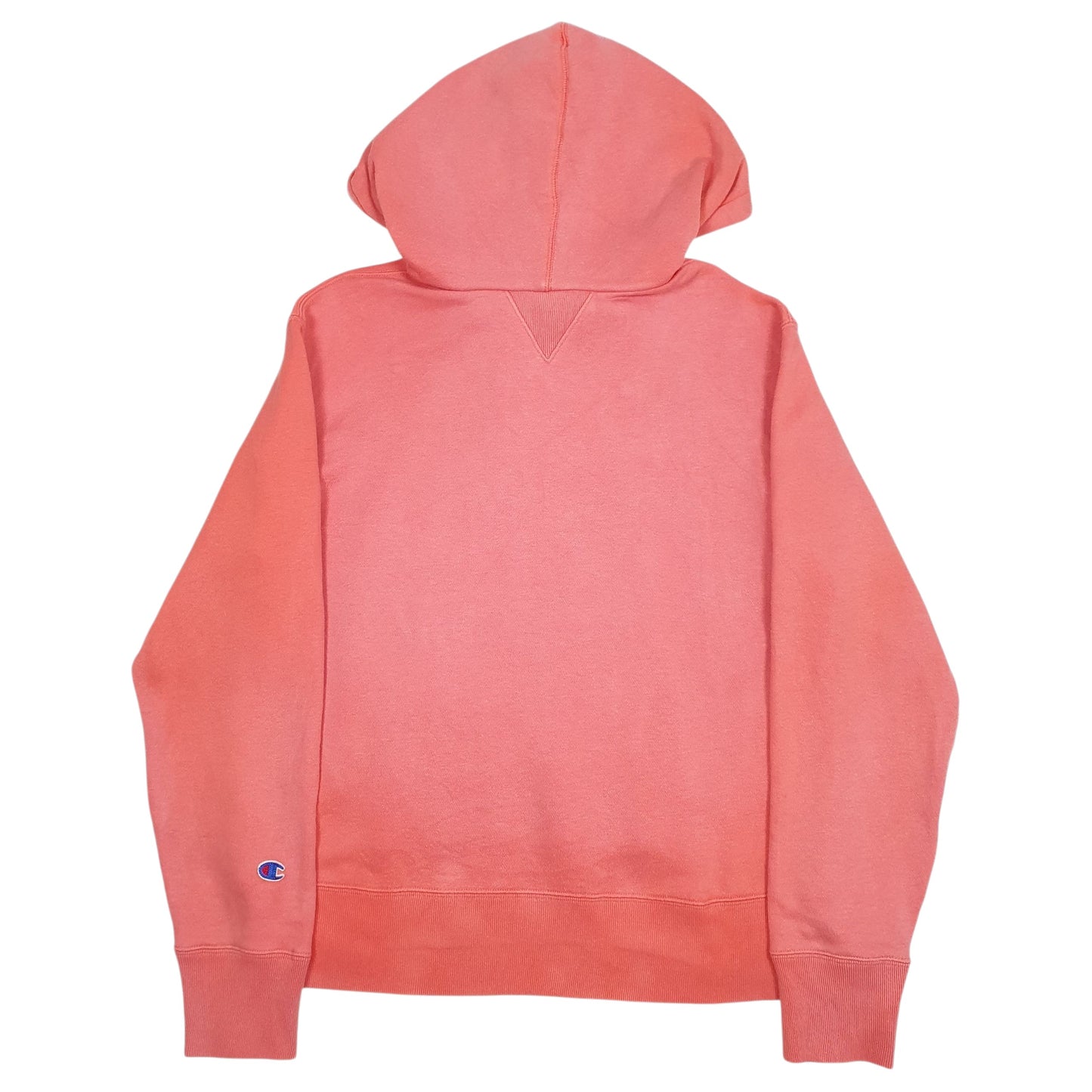 Mens Pink Champion Spellout Hoodie Jumper