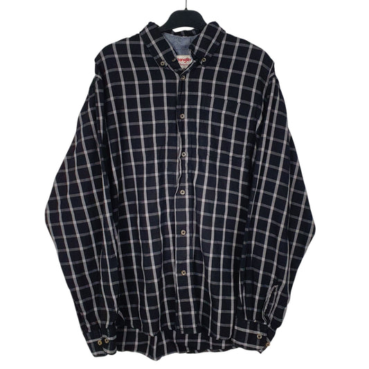 Mens Black Wrangler  Long Sleeve Shirt