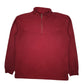 Mens Red Carhartt Vintage 2000s Quarter Zip Jumper