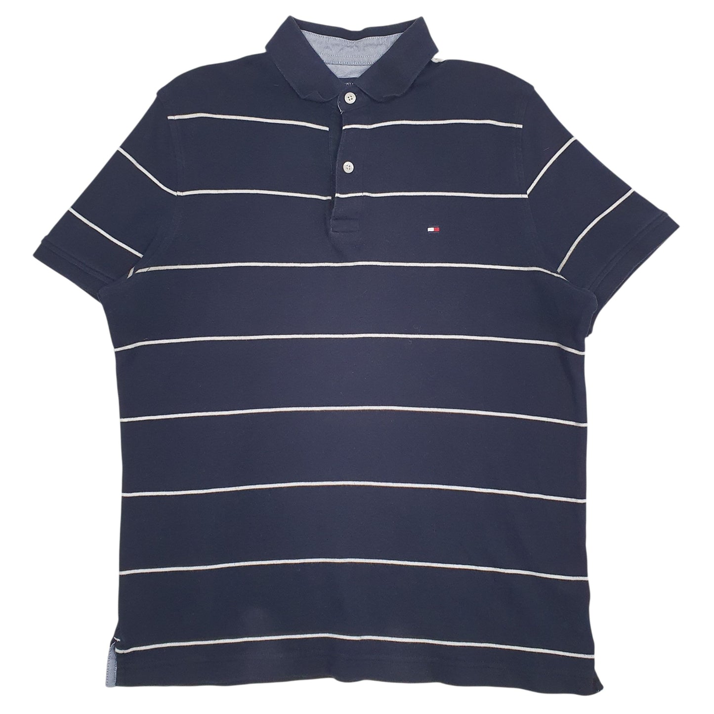 Mens Navy Tommy Hilfiger  Short Sleeve Polo Shirt