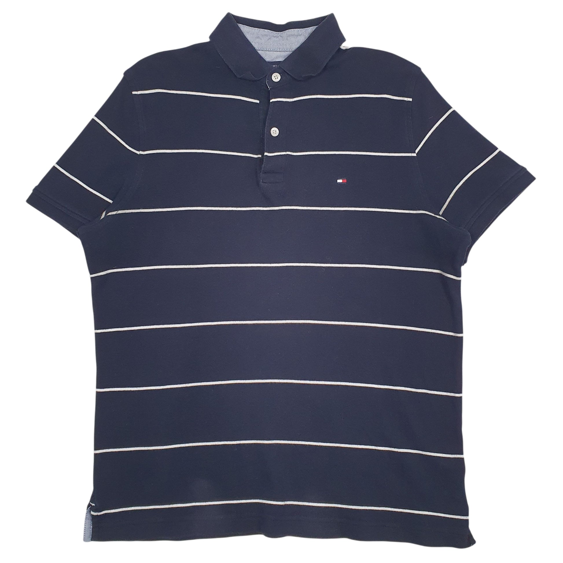 Mens Navy Tommy Hilfiger  Short Sleeve Polo Shirt