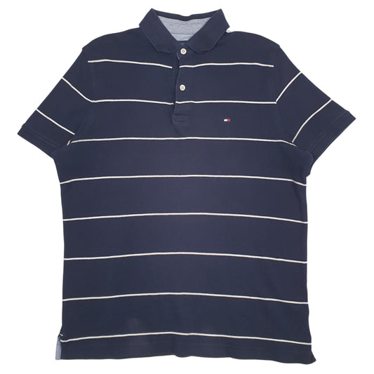 Mens Navy Tommy Hilfiger  Short Sleeve Polo Shirt