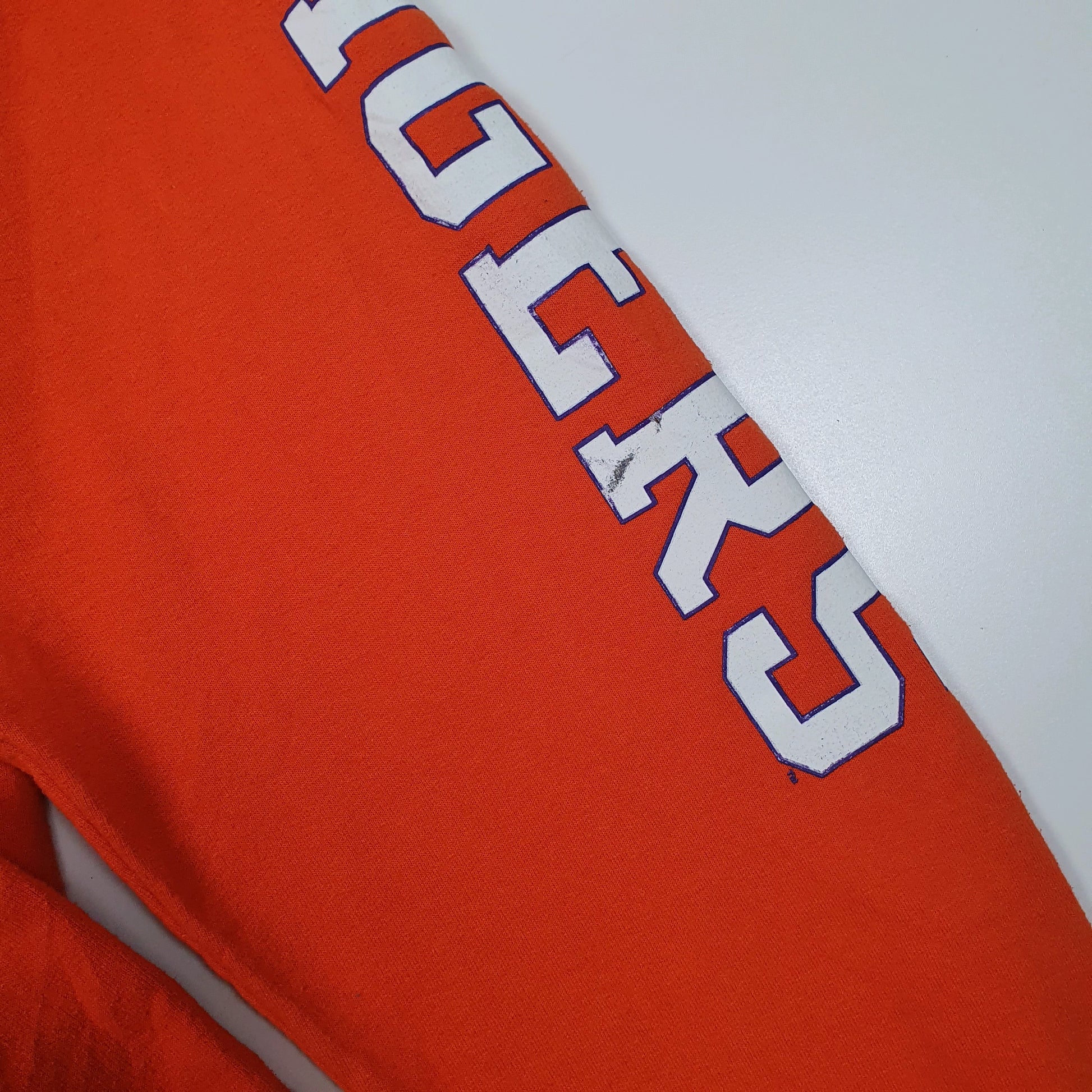 Mens Orange Champion Clemson Tigers Hoodie Jumper