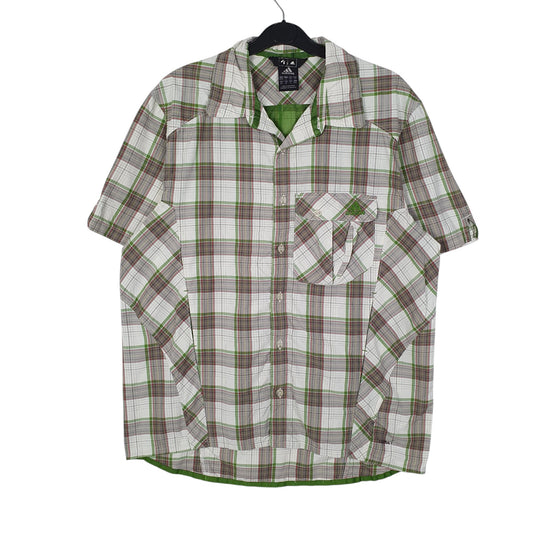 Mens Green Adidas Vintage 00s Short Sleeve Shirt