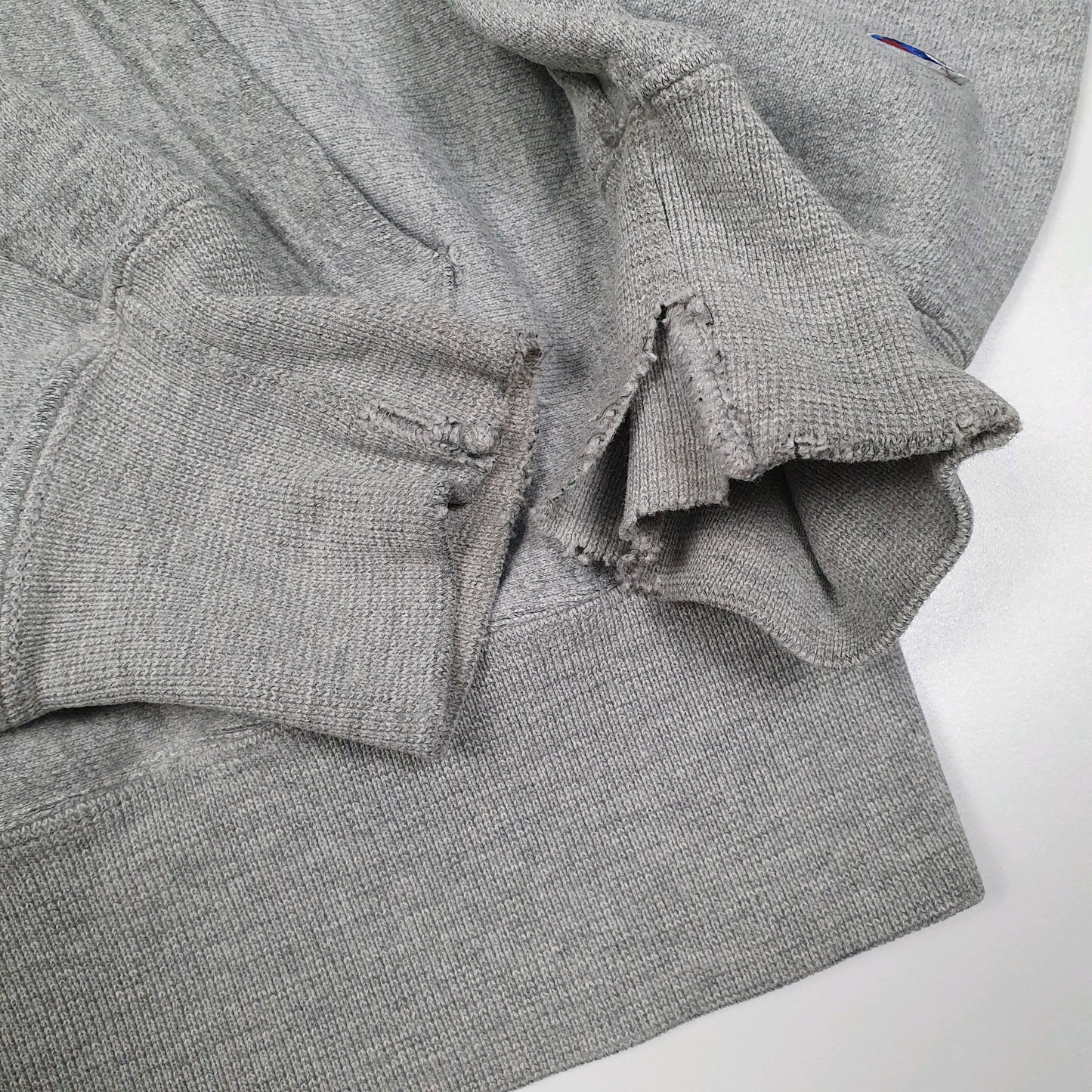 Mens Grey Champion Reverse Weave Hoodie Jumper