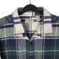 Mens Blue L.L.Bean Vintage 90s Made In USA Chamois  Shirt