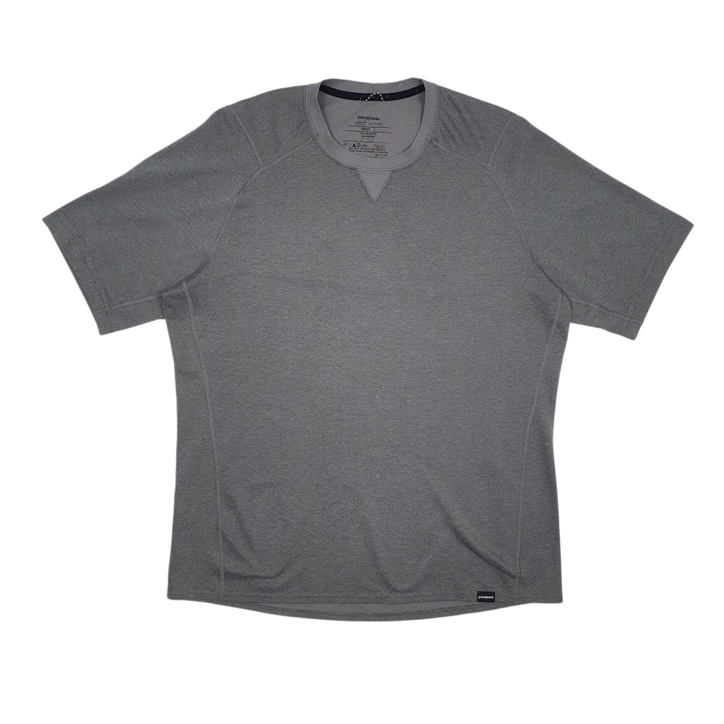 Mens Grey Patagonia Capilene Short Sleeve T Shirt