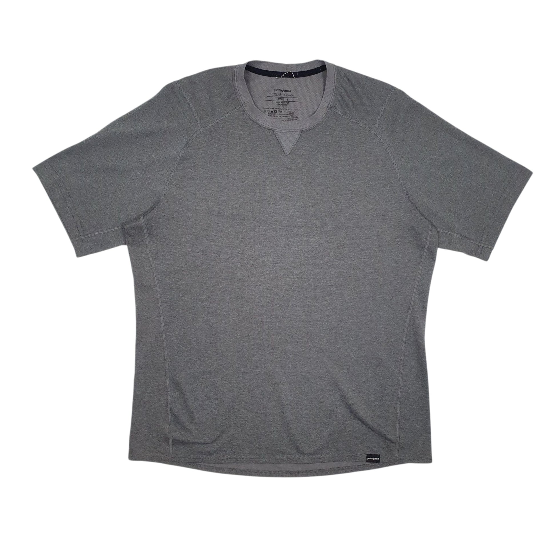 Mens Grey Patagonia Capilene Short Sleeve T Shirt