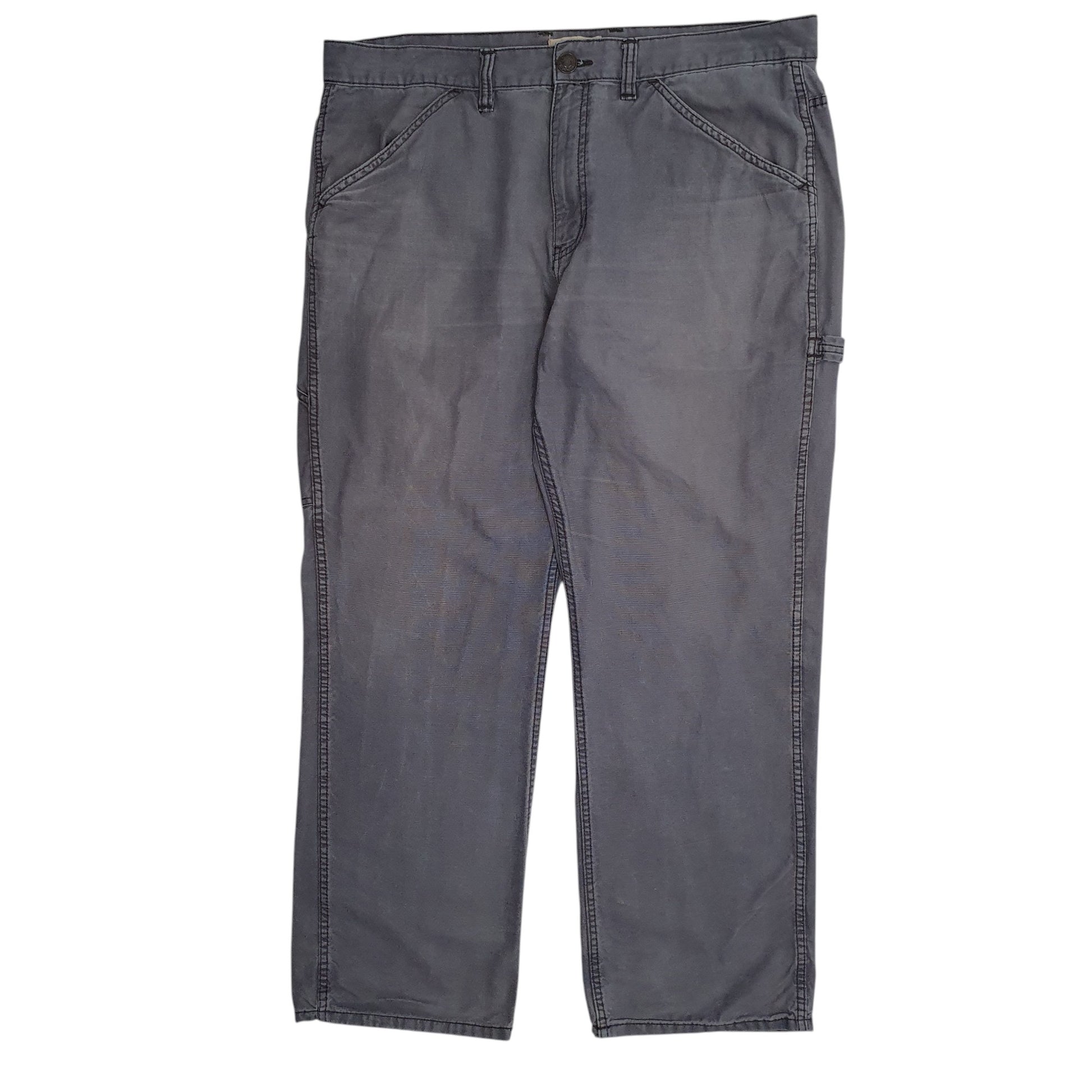 Mens Grey Blue Mountain  Carpenter Trousers
