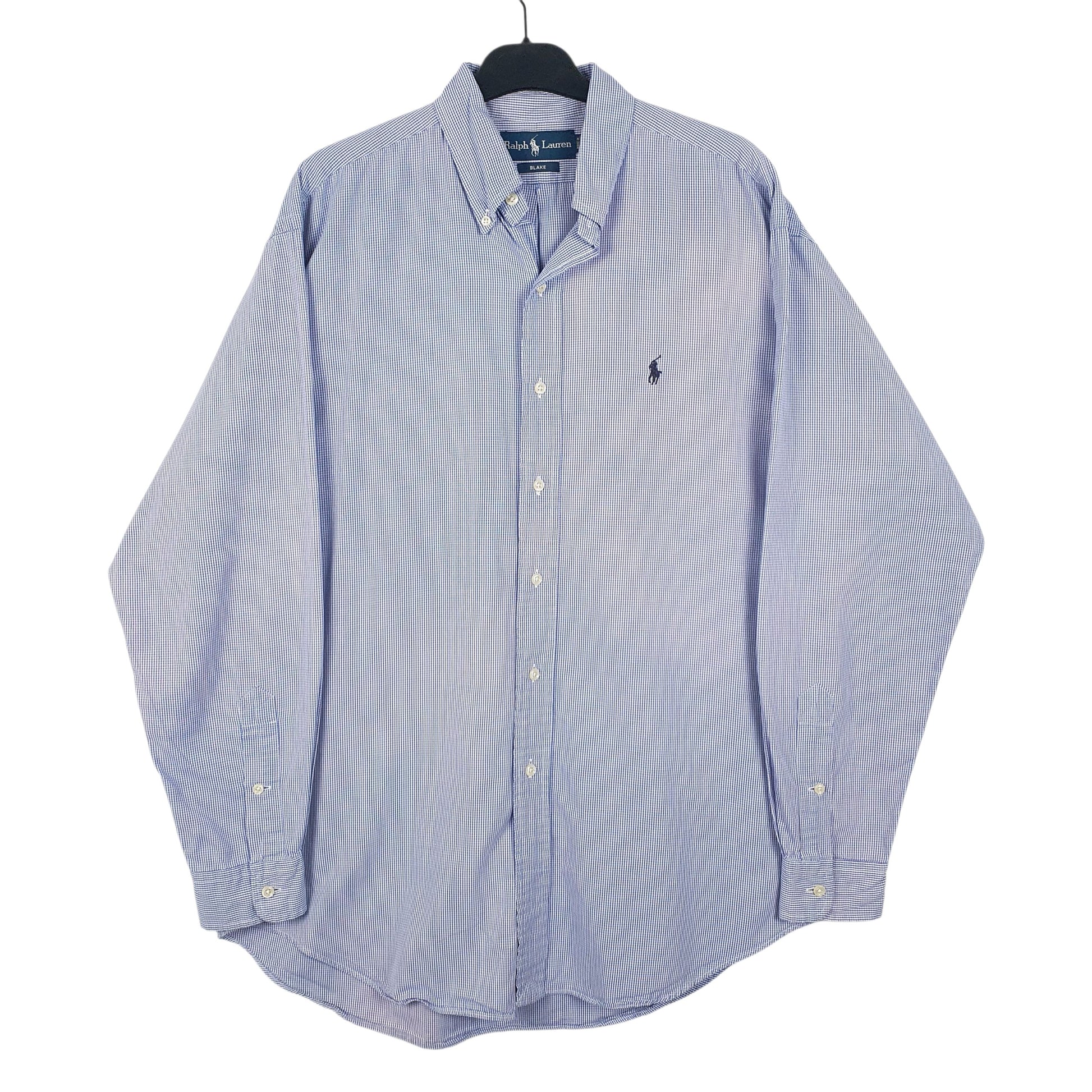 Mens Blue Ralph Lauren  Long Sleeve Shirt