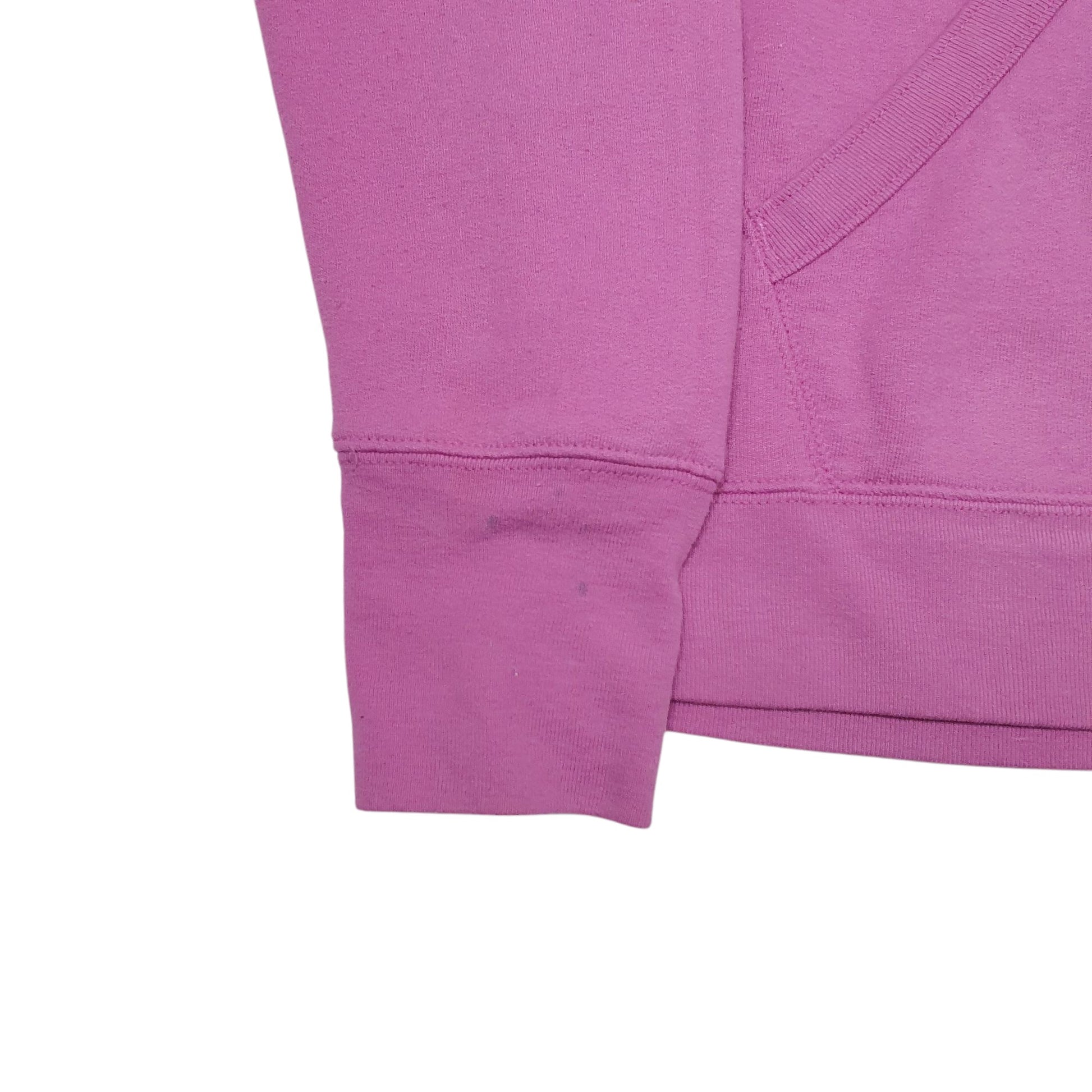 Womens Pink Champion Spellout Hoodie Jumper