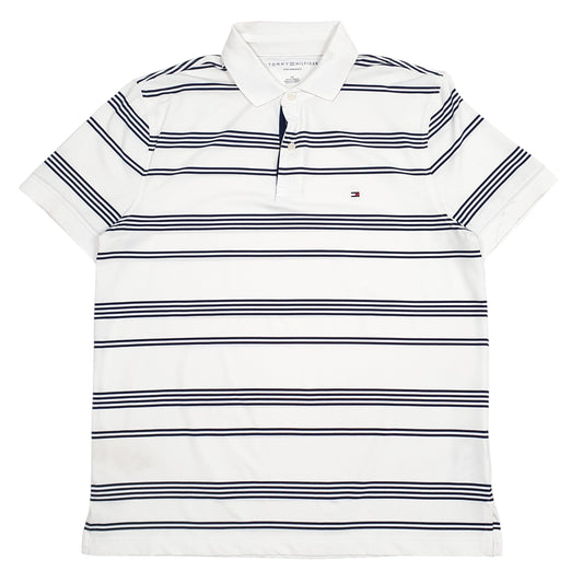 Mens White Tommy Hilfiger Performance Short Sleeve Polo Shirt