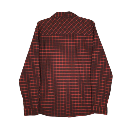 Mens Brown L.L.Bean Thick Flannel Hunting  Shirt