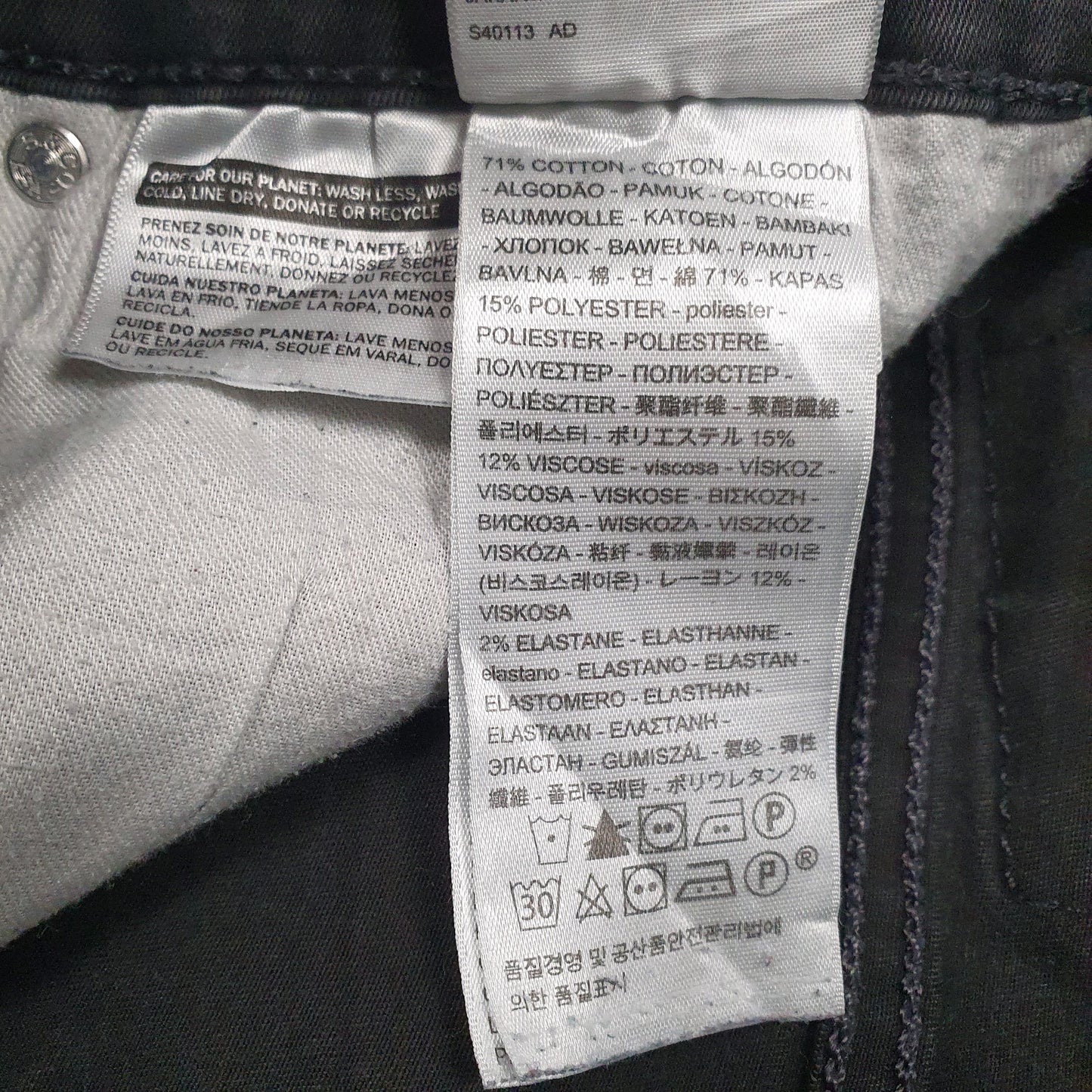 Mens Black Levis   Jeans