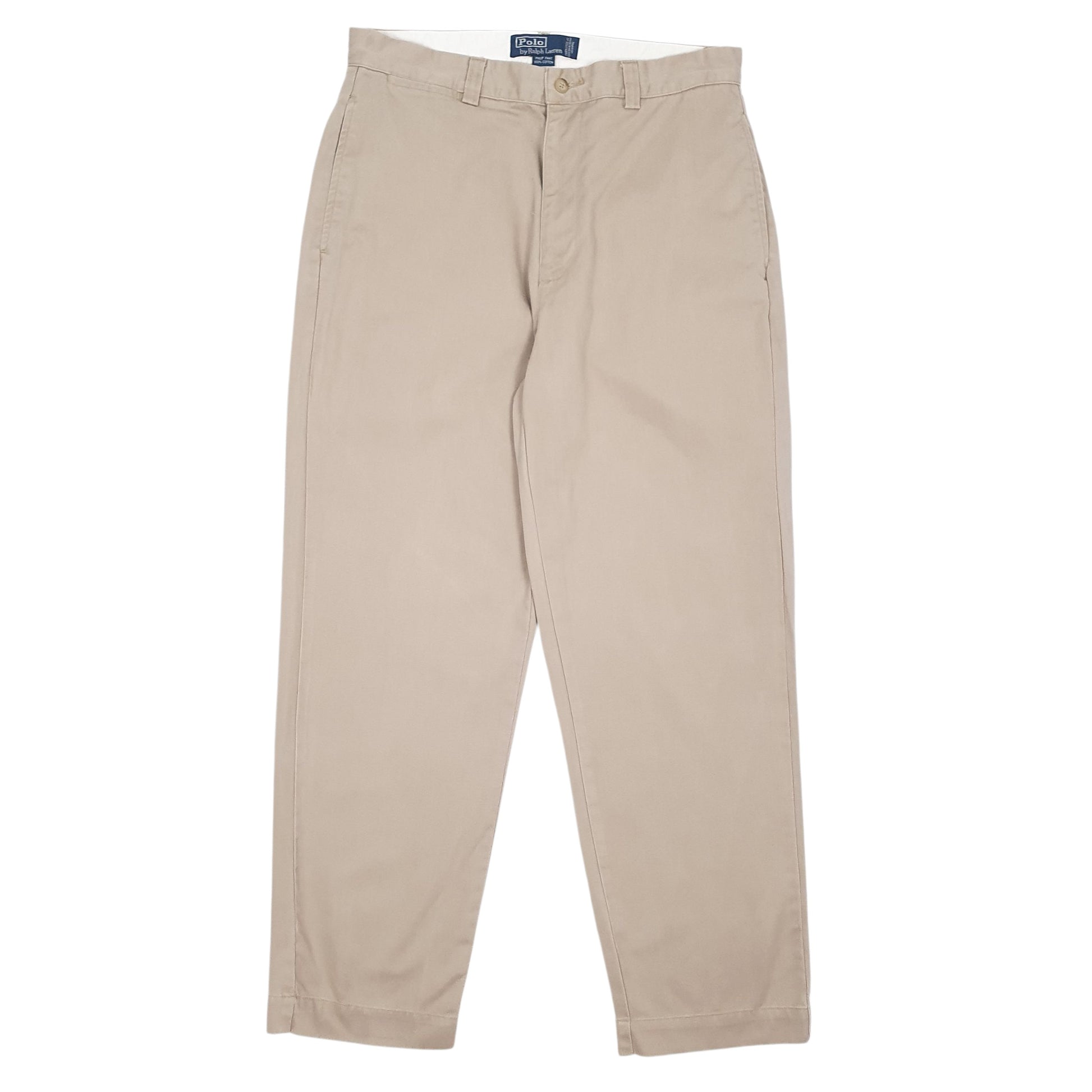 Mens Brown Polo Ralph Lauren Philip Pant 90s Chino Trousers