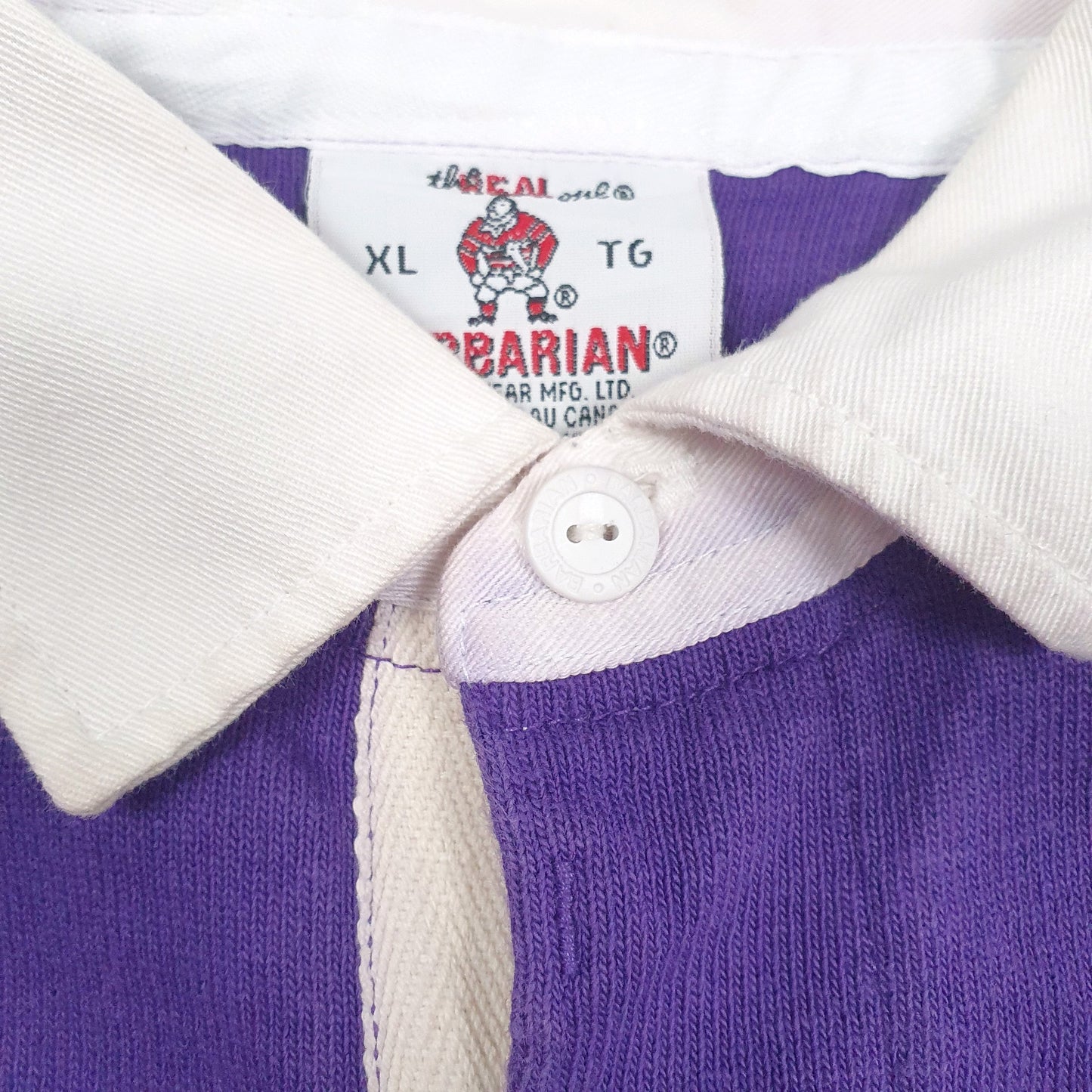Mens Purple Barbarian Vintage 90s  Polo Shirt