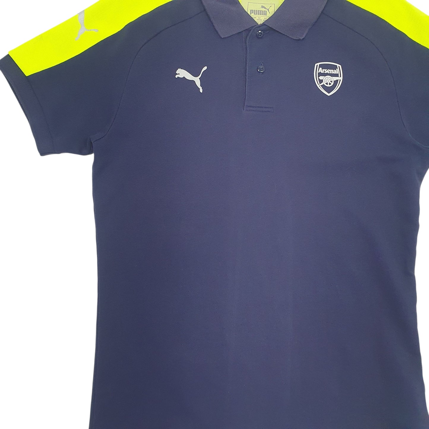 Mens Navy Puma Arsenal  Polo Shirt