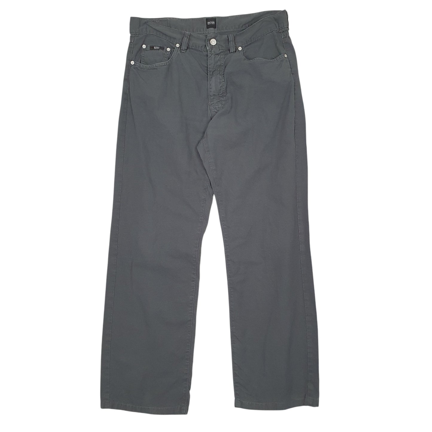 Mens Grey Hugo Boss Texas Chino Trousers