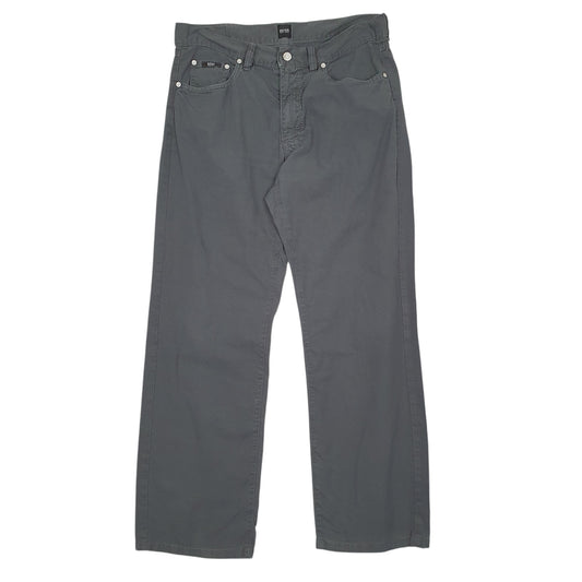 Mens Grey Hugo Boss Texas Chino Trousers