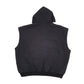 Mens Black Tri-Mountain Active Hoodie Gilet Vest  Coat