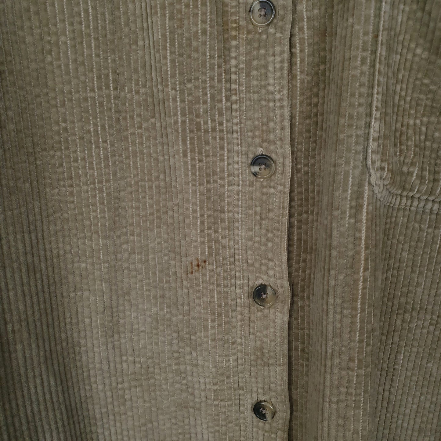 Womens Green L.L.Bean Corduroy Relaxed Fit  Shirt