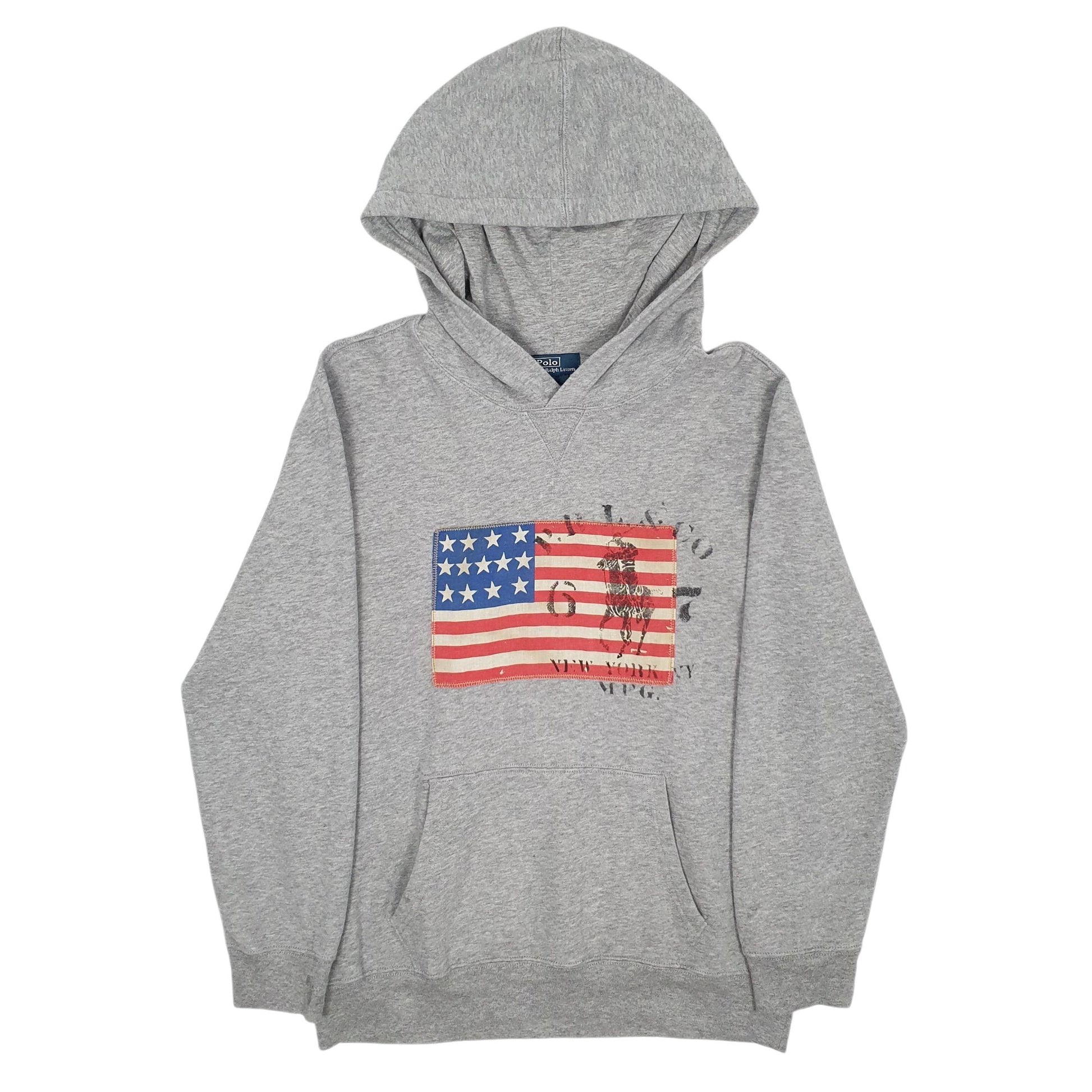 Mens Grey Polo Ralph Lauren  Hoodie Jumper