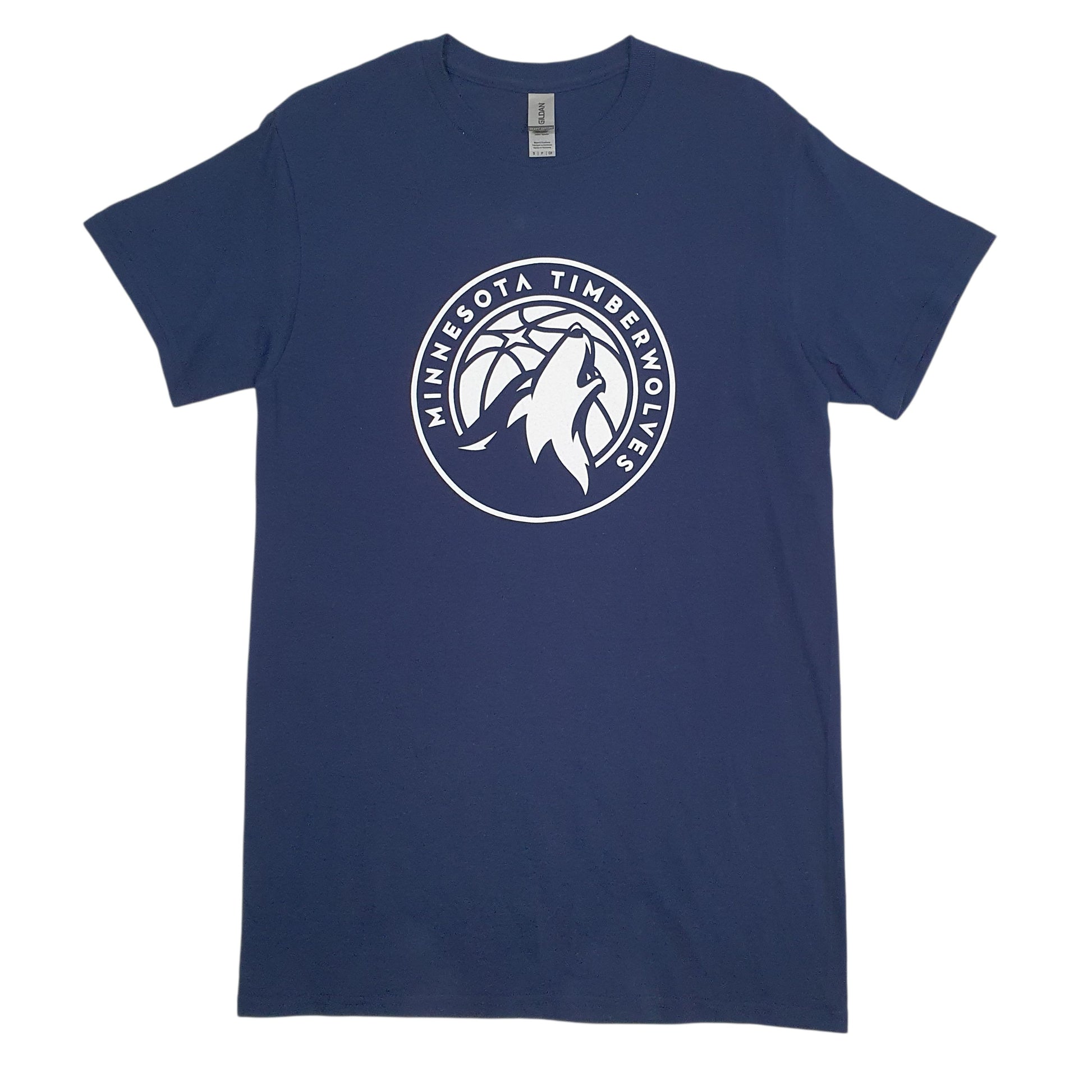 Mens Navy Gildan Minnesota Timberwolves Short Sleeve T Shirt