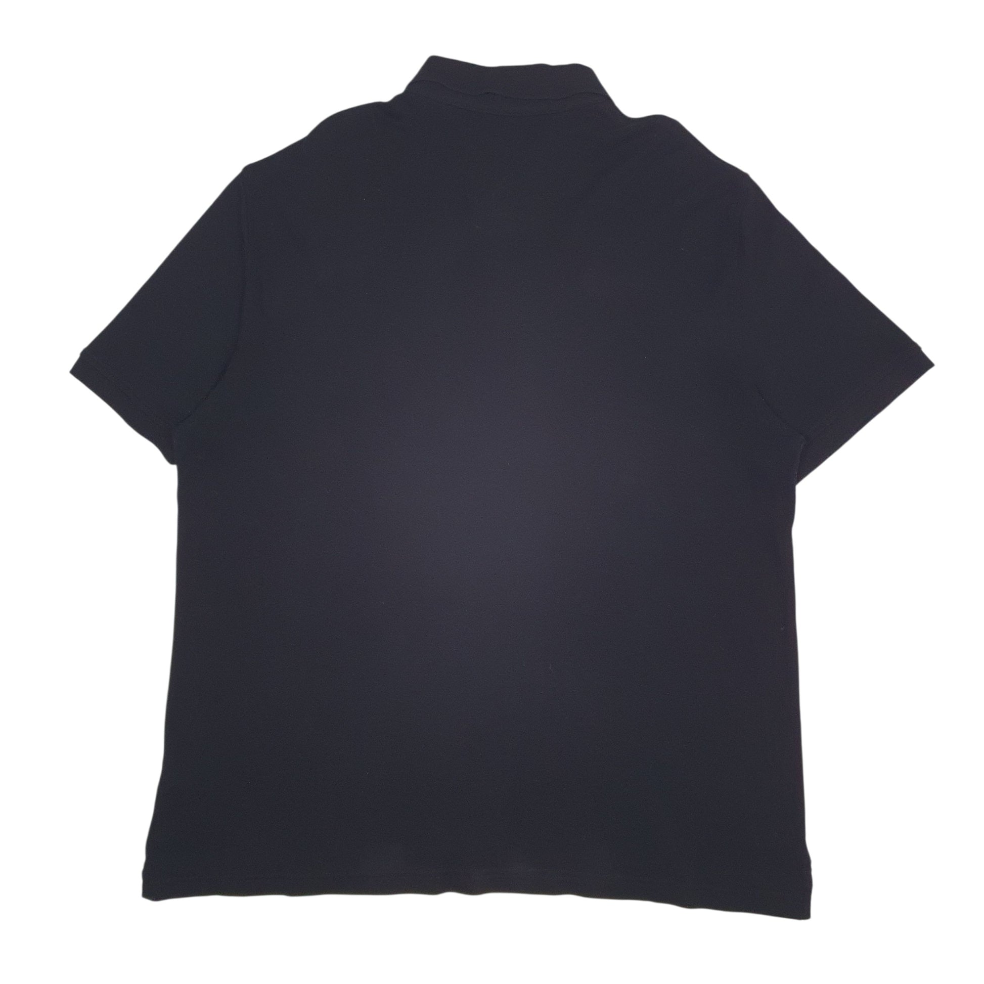 Mens Black Tommy Hilfiger  Crewneck Polo Shirt