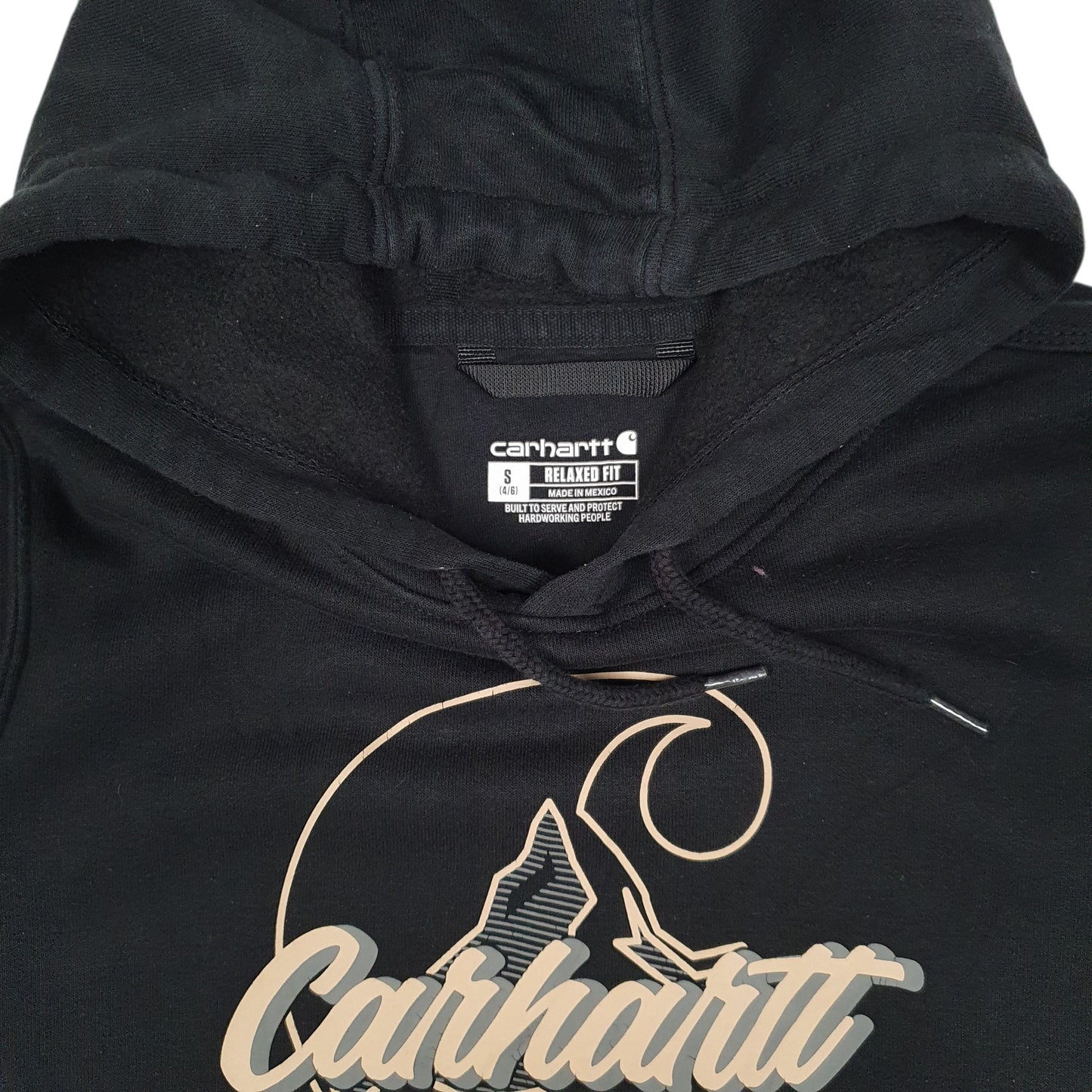 Womens Black Carhartt  Hoodie Jumper